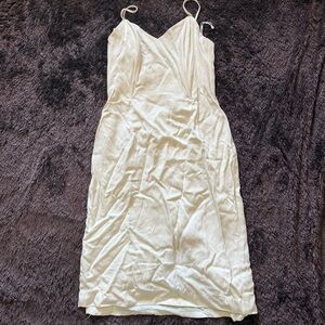 Vintage Jessica McClintock Size 12 Elegant Cream Slip Dress